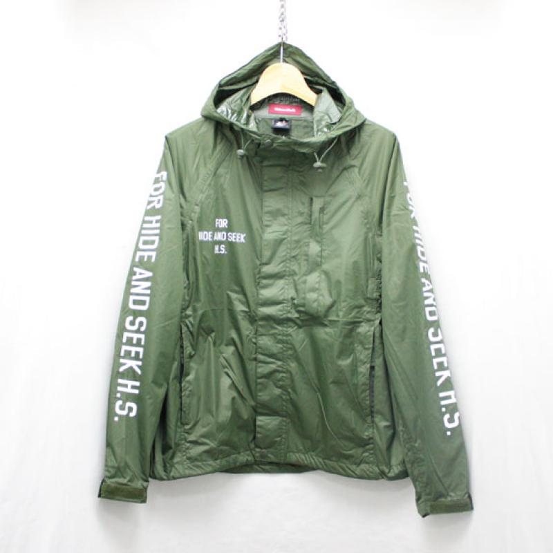 HIDE&SEEK Packable Rain JKT (16ss):O D !!