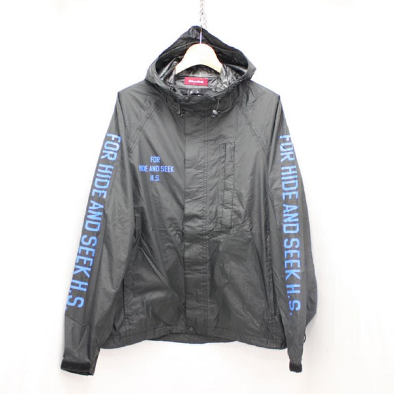 HIDE&SEEK Packable Rain JKT (16ss):BLACK !!