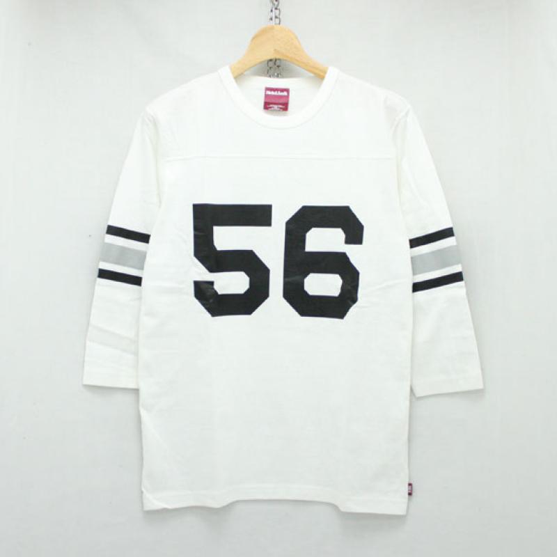 HIDE&SEEK Football 3/4s (16ss):WHITE !!