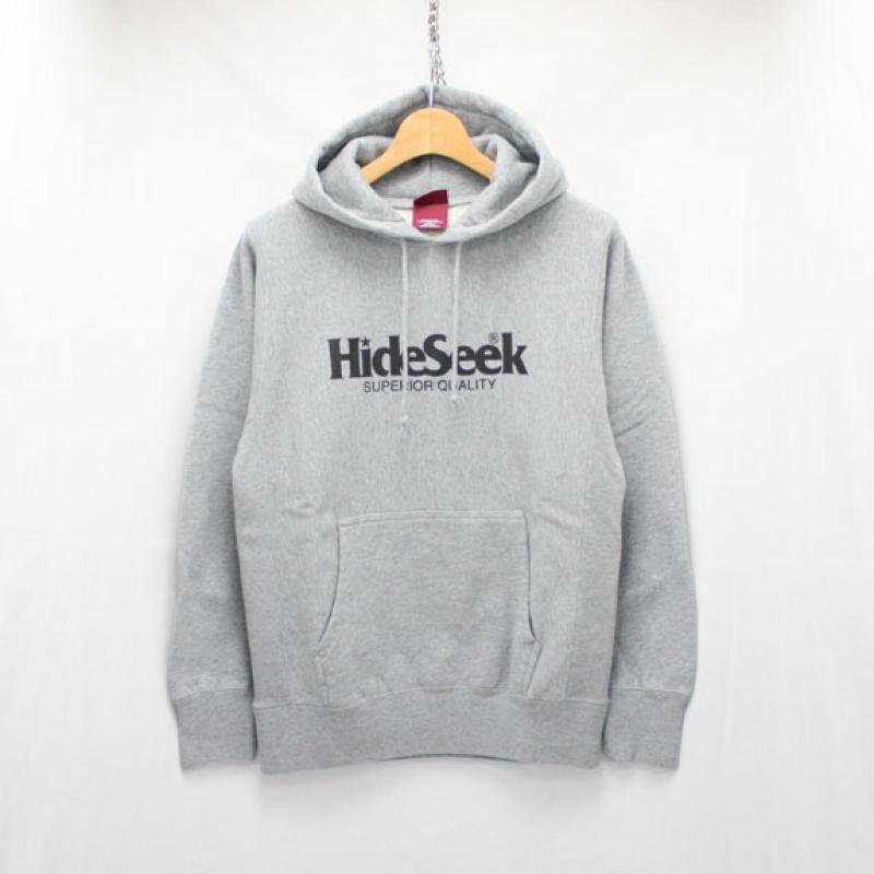 HIDE&SEEK Logo Sweat Parka (16ss):H-GRAY !!