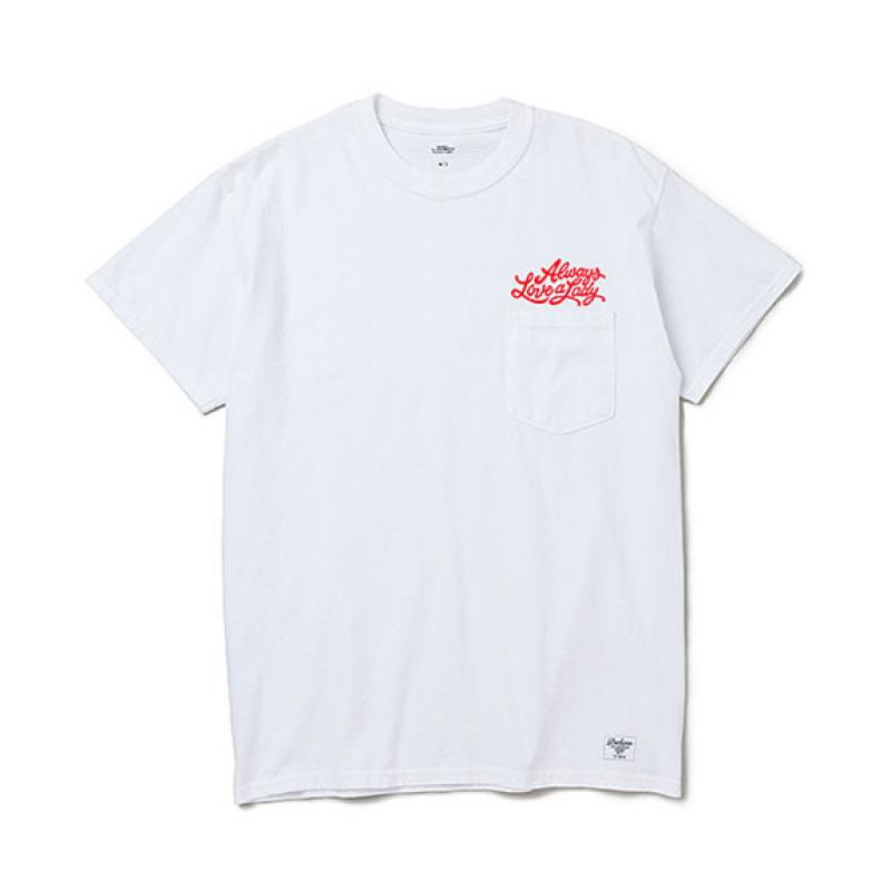 BEDWIN S/S C-NECK POCKET T "MARY":WHITE !!