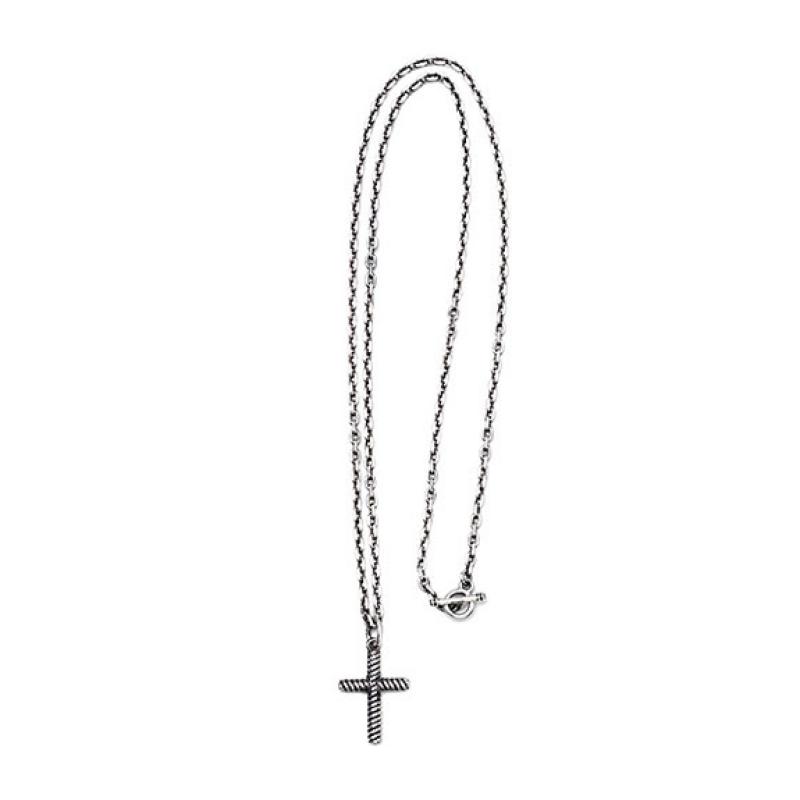 BEDWIN NECKLACE "TILSON":SILVER !!