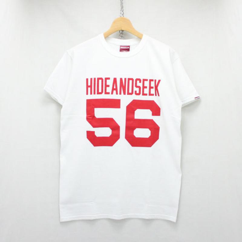 HIDE&SEEK Football S/S Tee:WHITE !!