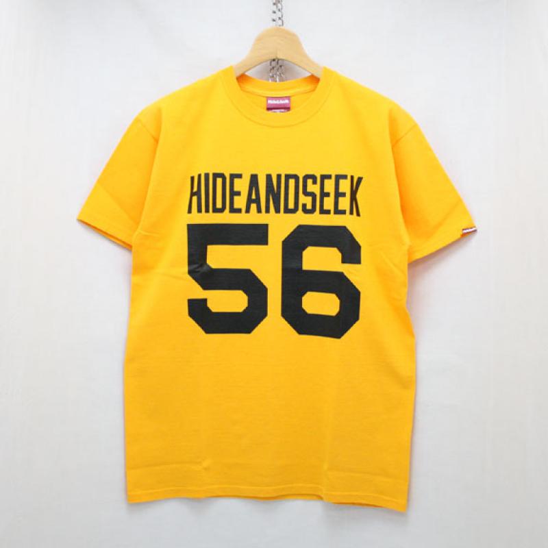 HIDE&SEEK Football S/S Tee:YELLOW !!