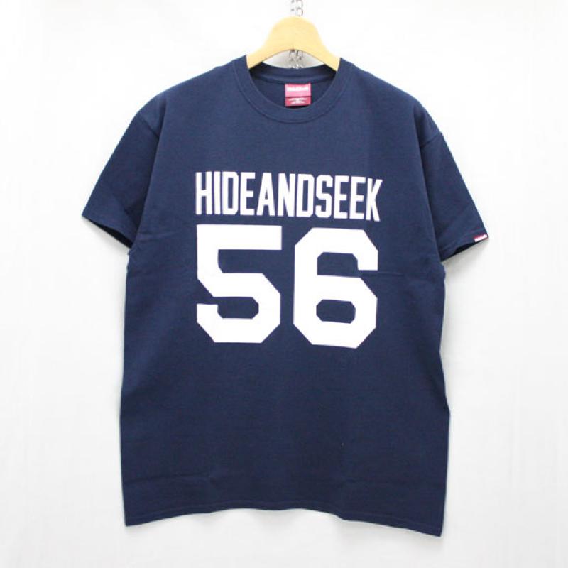 HIDE&SEEK Football S/S Tee:NAVY !!