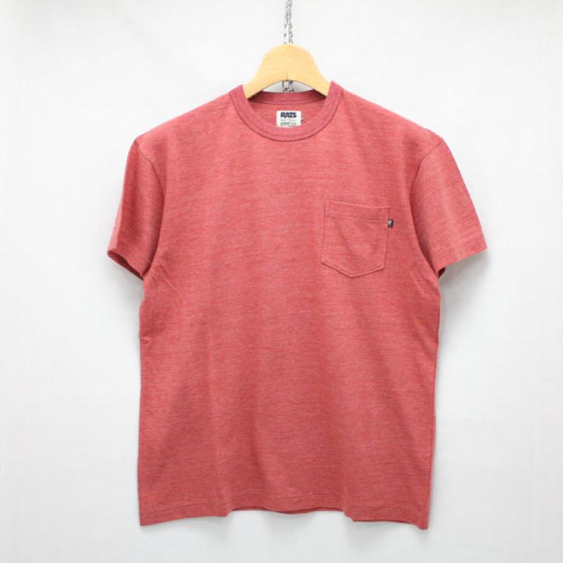 RATS TOP POCKET T-SHIRT:RED !!