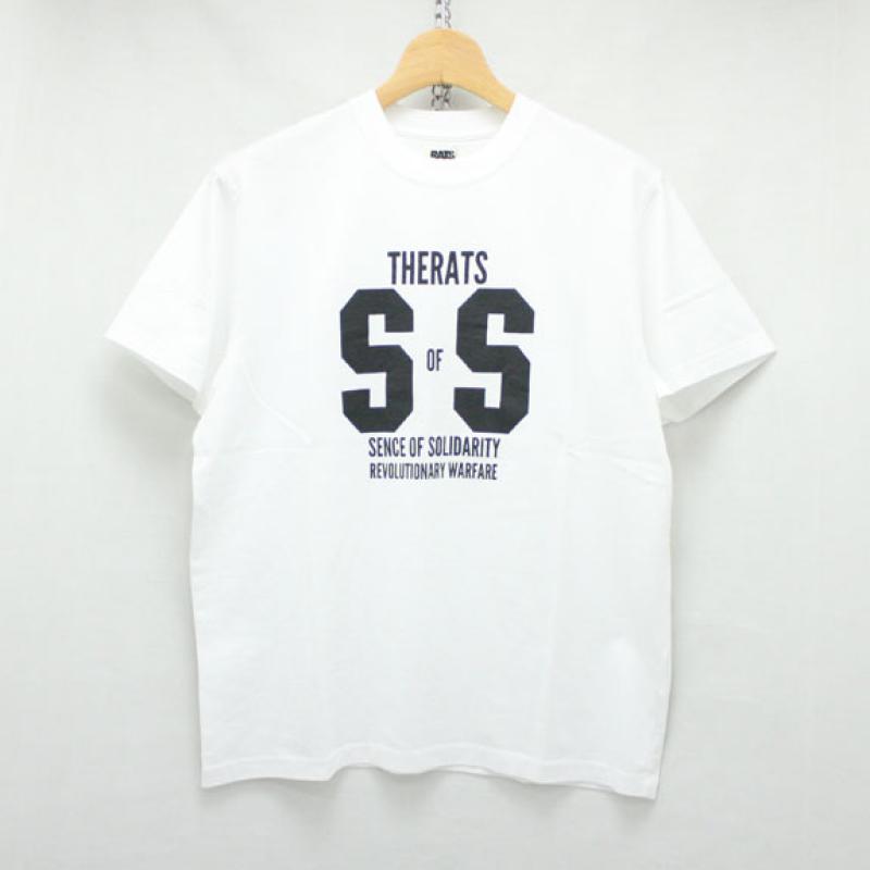 RATS SS T-SHIRT:WHITEBLACK !!