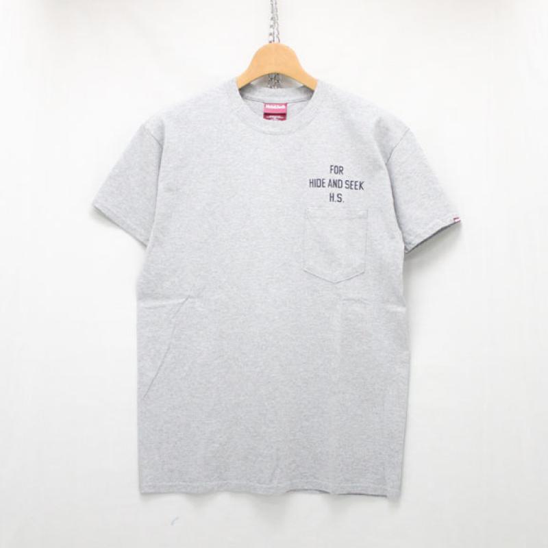 HIDE&SEEK PERFECT DAY Pocket Tee:H-GRAY !!