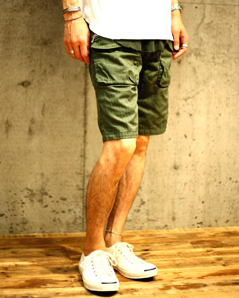  nonnative / TROOPER SHORTS COTTON HERRINGBONE 