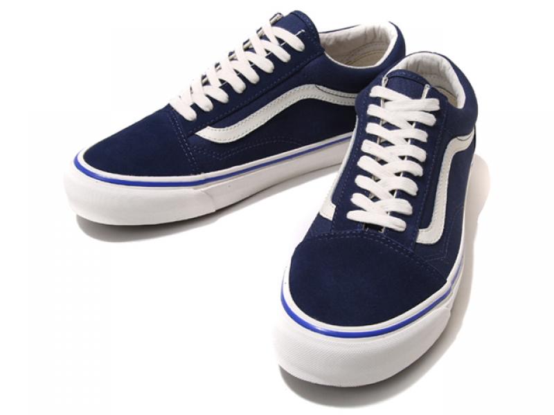 ڿ١ VANS VAULT / OG OLD SKOOL LX (SUEDE/CANVAS) INSIGNIA BLUE