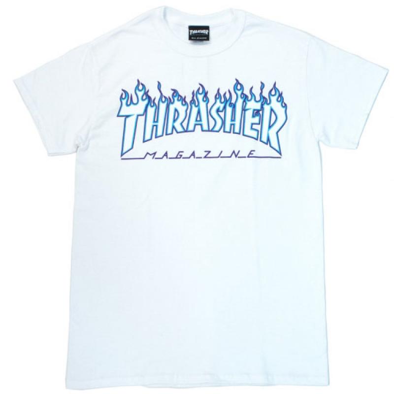 THRASHER FLAME 3C LOGO S/S TEE