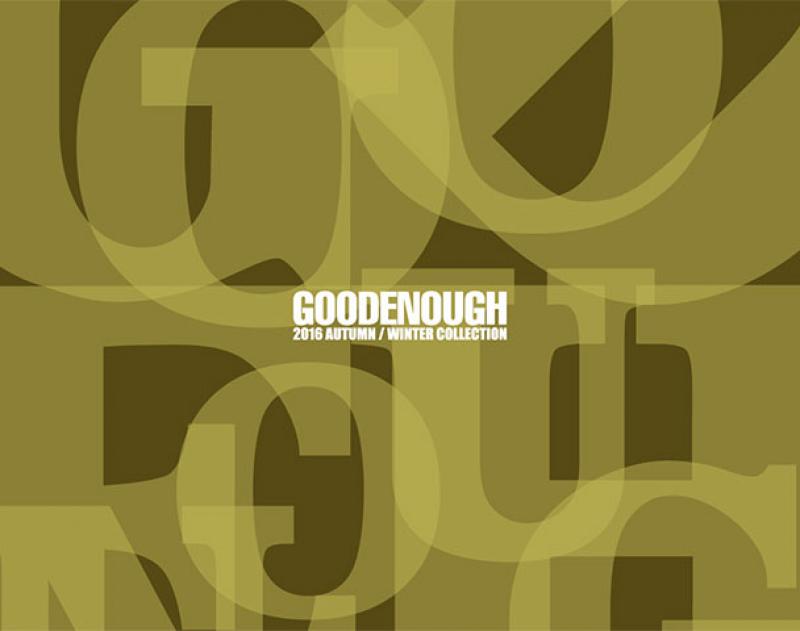 GOODENOUGH  2016 AUTUMN-WINTER COLLECTION NEW ARRIVAL