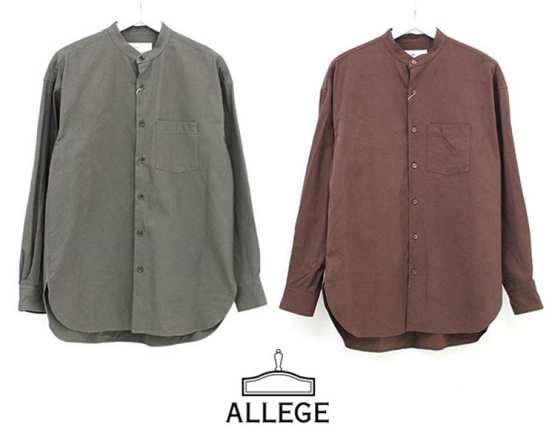 ALLEGE 2016-2017AW "BAND COLLAR SHIRT"