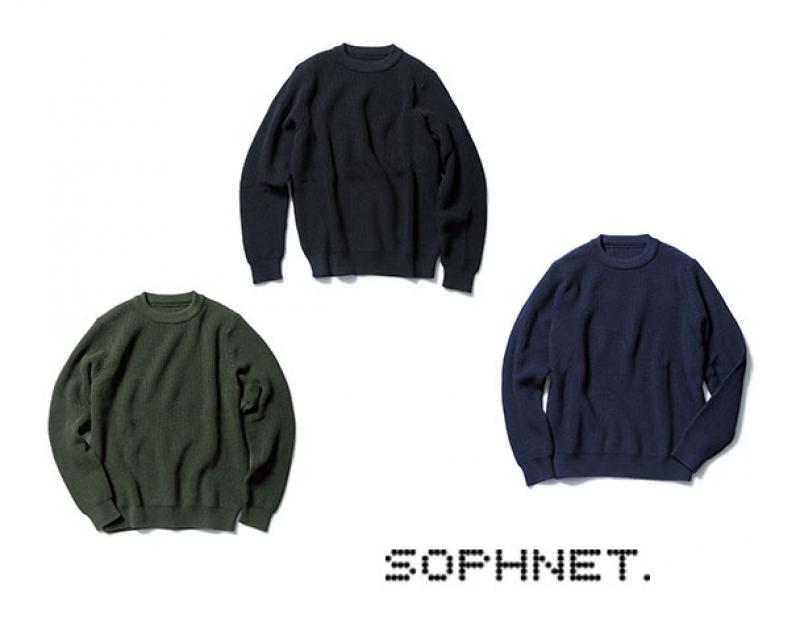 SOPHNET./2016-17AW  "RIB CREW NECK KNIT"