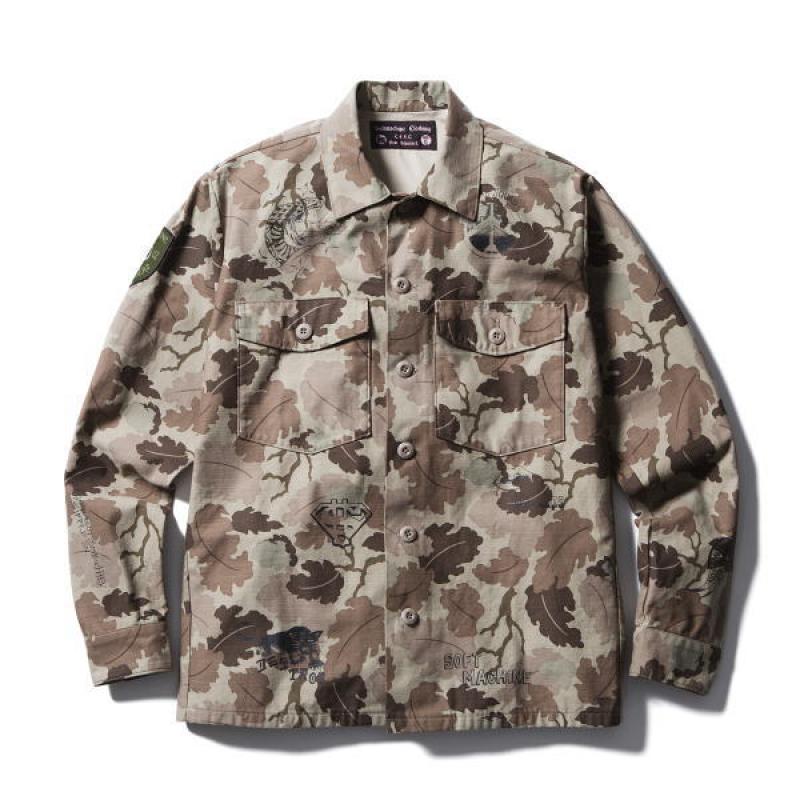 SOFTMACHINE(եȥޥ)SCRAWL CAMO SHIRTS JK