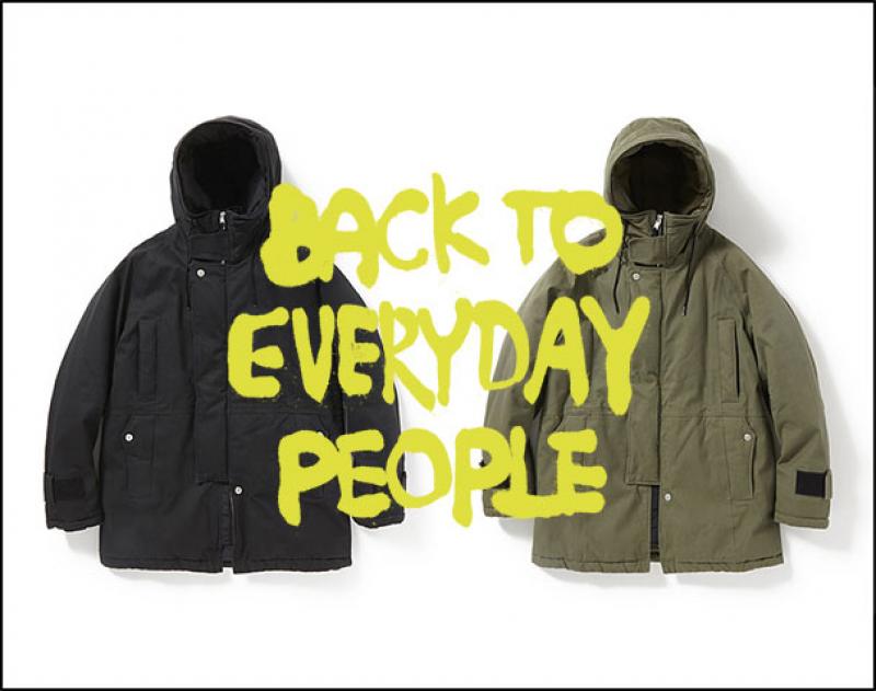 nonnative / TROOPER HOODED PUFF COAT COTTON TWILL WITH "GORE-TEX® PACLTE" 2.5L VEGETABLE DYED 