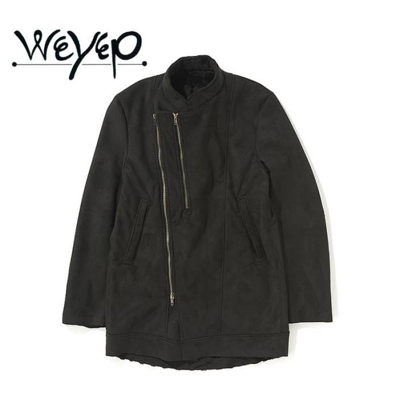 WEYEP Fake Mouton Riders Coat