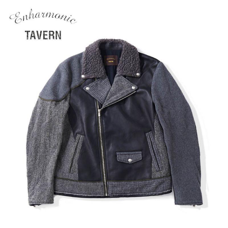 Enharmonic TAVERN Lithographic Leather Jacket