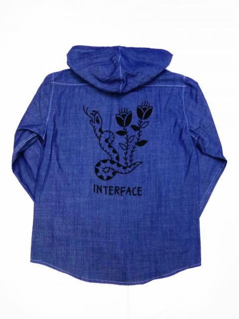 INTERFACE(󥿡ե)SNAKE HOODED CHAMBRAY SH