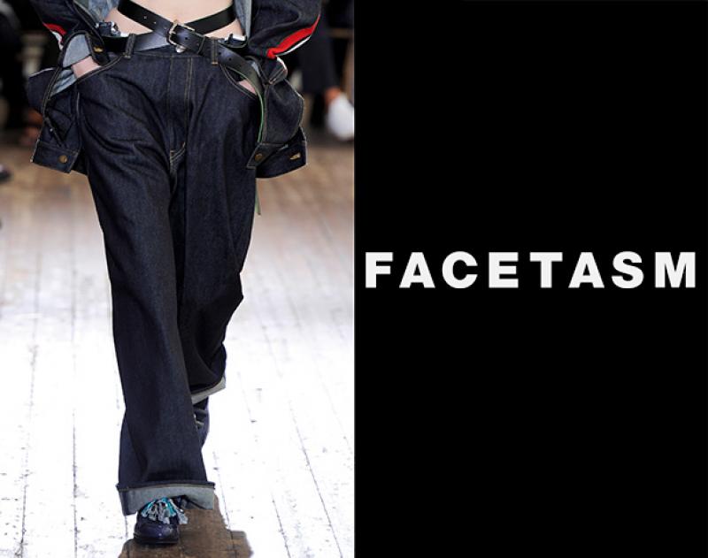 FACETASM / 奢ƥ "LACE UP TANK TOP"