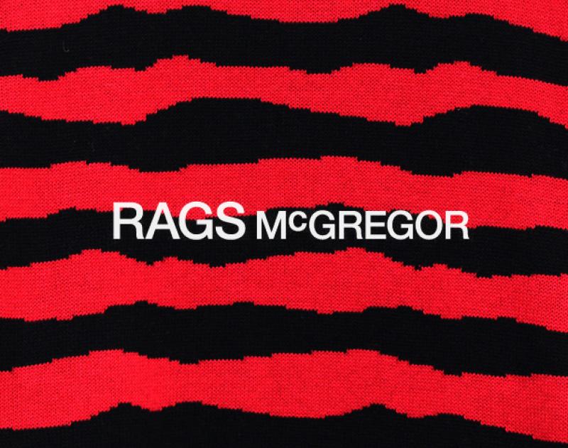 Rags McGREGOR / ƥ "BORDER CREW NECK KNIT SWEATER"