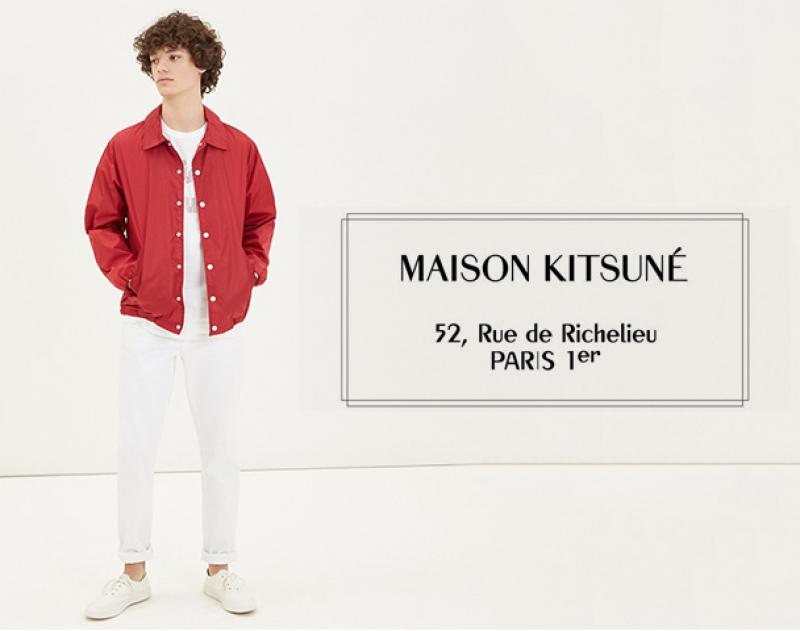 MAISON KITSUNE / 奢ƥ "PLAIN BERTIL WINDBREAKER"