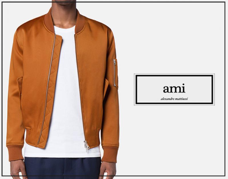 AMI alexandre mattiussi / ƥ "ZIPPED BOMBER JACKET"