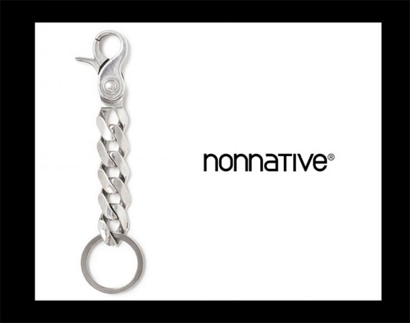 nonnative / 奢ƥ "DWELLER KEY CHAIN "COIN EDGE" 925 SILVER by END"