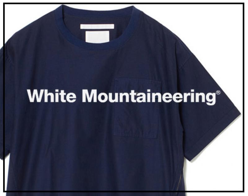 White Mountaineering / 奢ƥ "TWILL ROUND NECK SHORT SLEEVES PULLOVER"