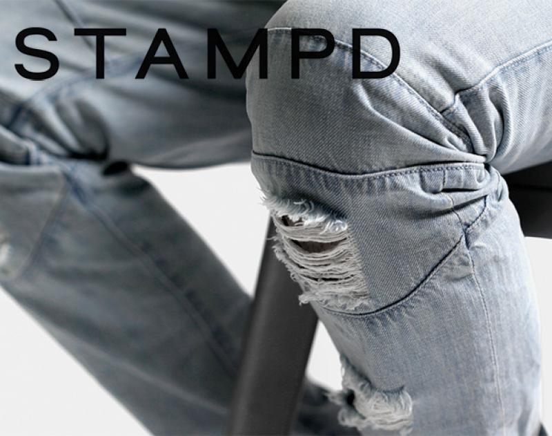 STAMPD / ƥ "Distressed Against Denim Shirt"