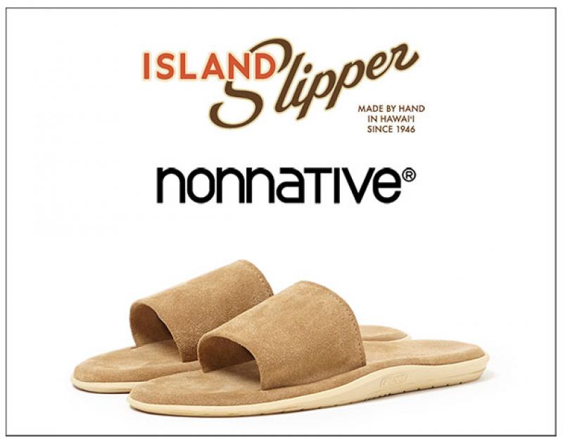 nonnative / ƥ "TRAVELER SANDAL COW SUEDE by ISLAND SLIPPER"