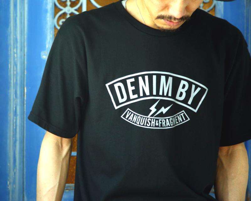  DENIM BY VANQUISH & FRAGMENT / print crew neck T-shirt1 