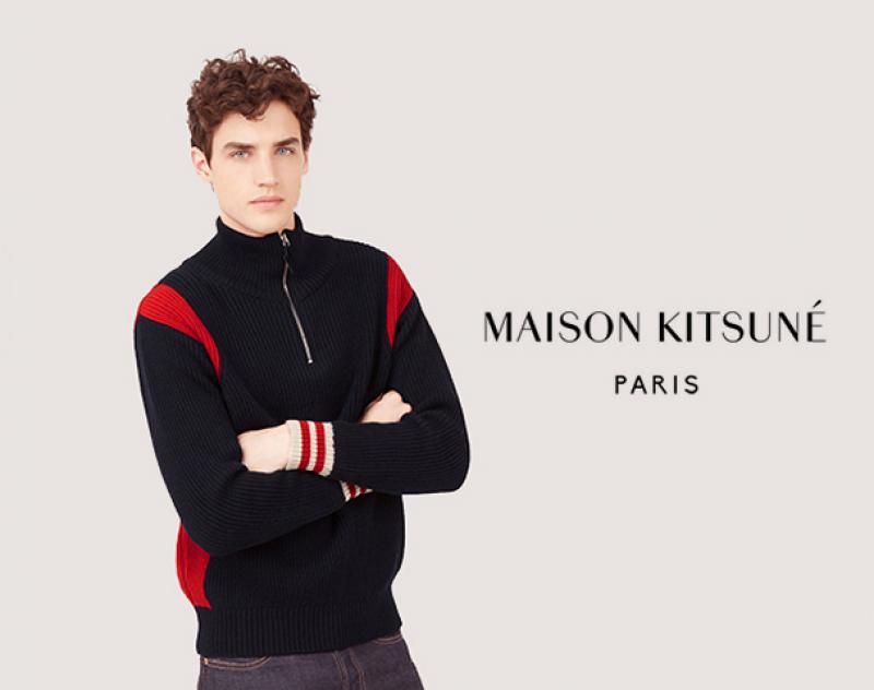 MAISON KITSUNE / ƥ "ZIP PULLOVER"