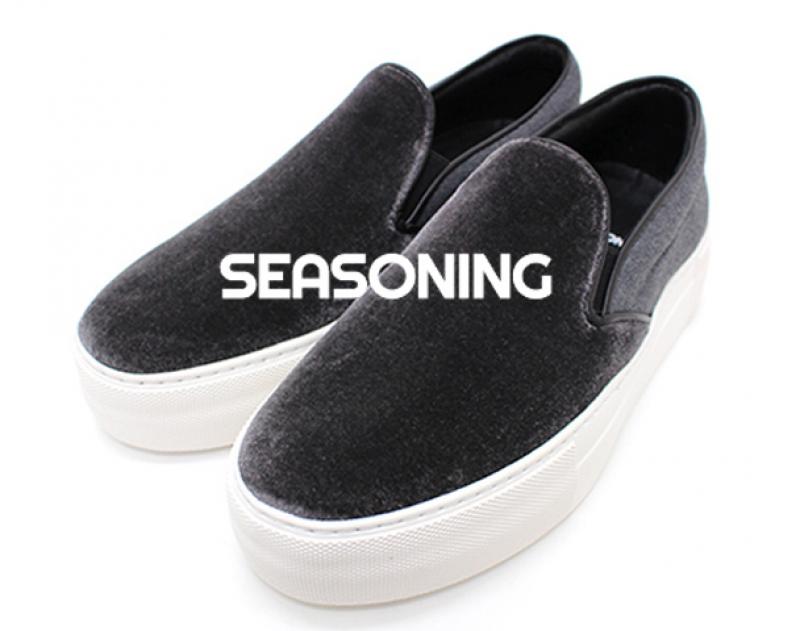 SEASONING 2017AW/"amb X SEASONING VELVET SLIP-ON