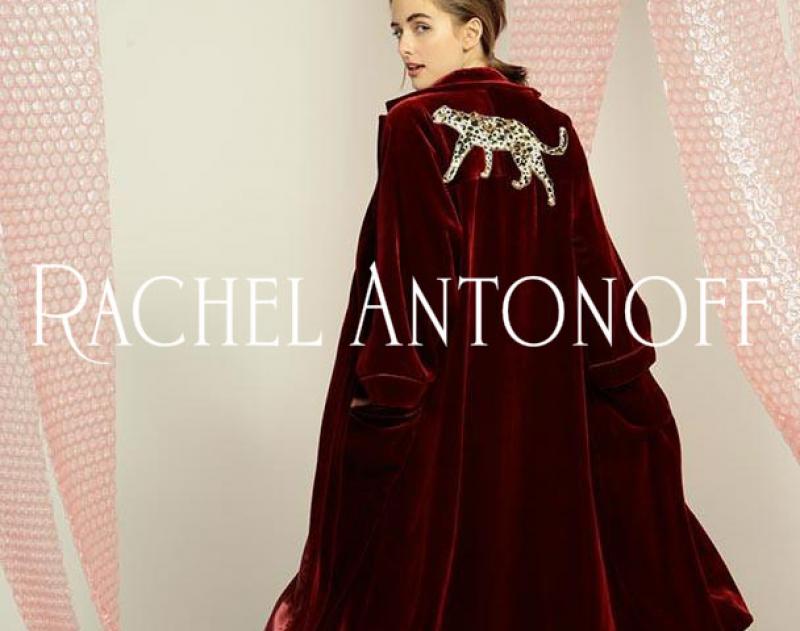 RACHEL ANTONOFF / ƥ "BABETTE ROBE WITH CHEETAH PATCH" and more