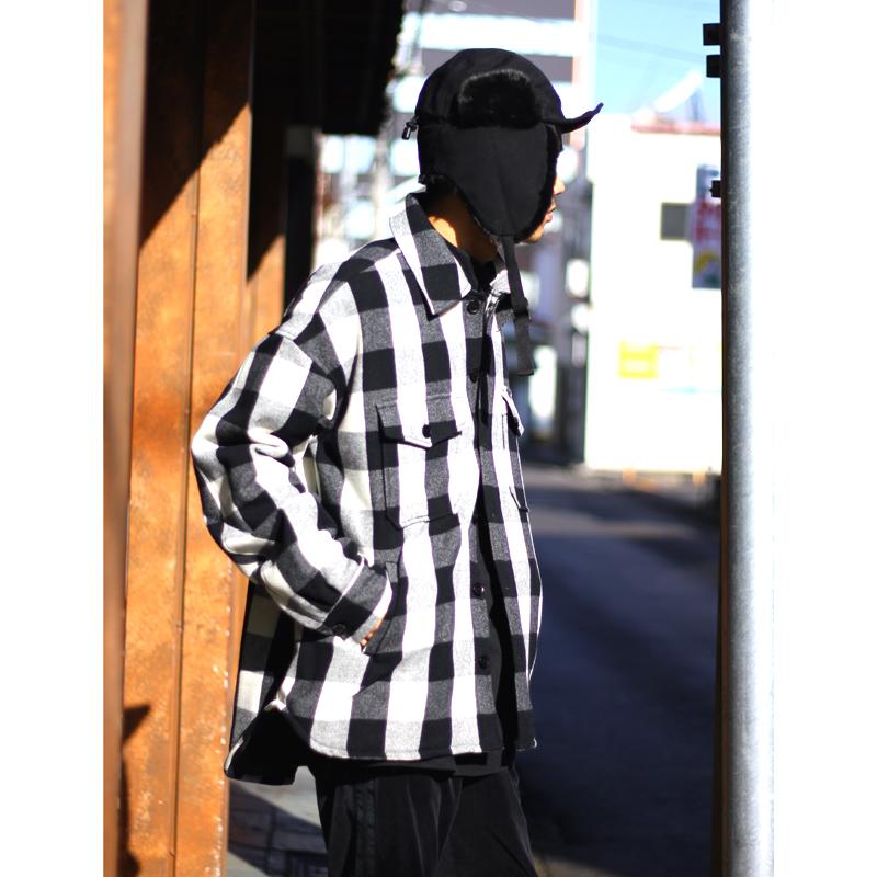  UNUSED / Block check shirts jacket 