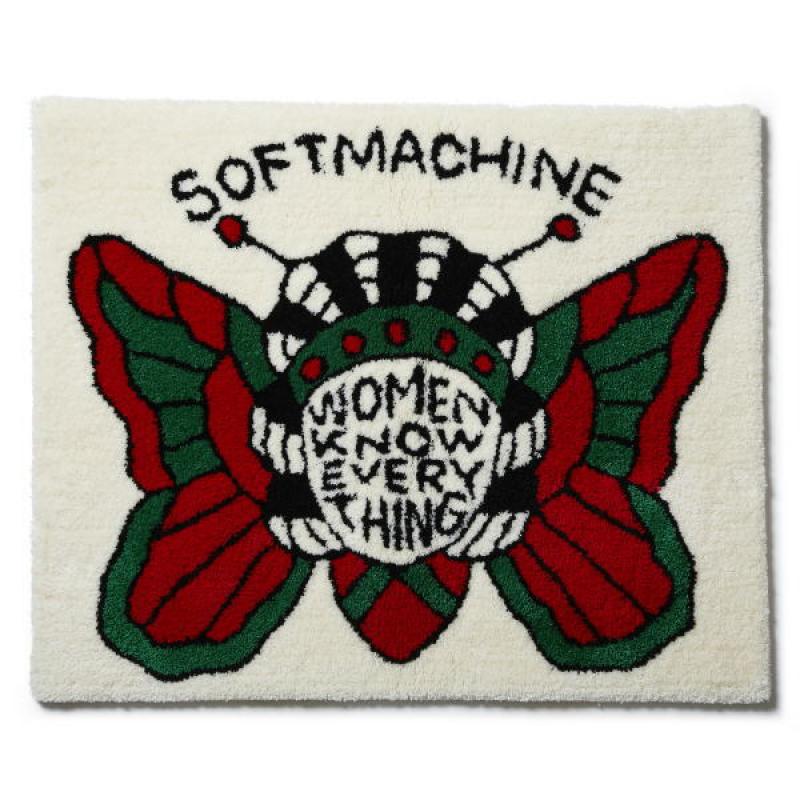 SOFTMACHINE(եȥޥ)BUTTERFLY WOMEN RUG