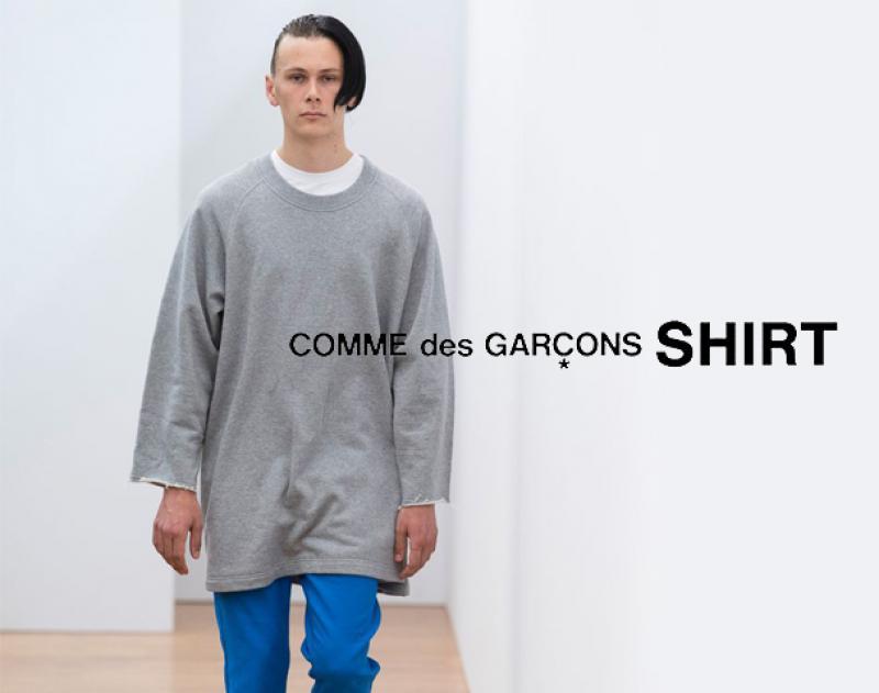 COMMEdesGARCONS SHIRT / ƥ "oversize logo crew sweat shirt" and more