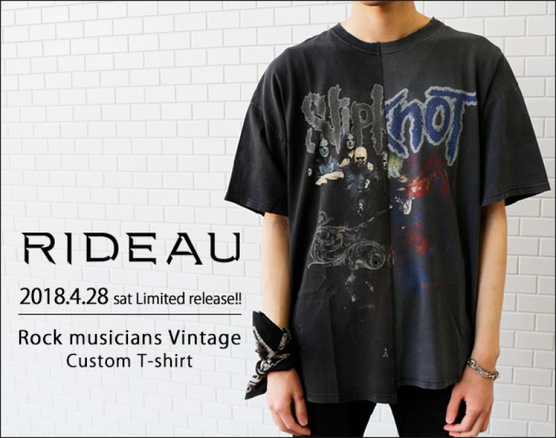 RIDEAU new york / Rock musicians Vintage Custom T-shirt 