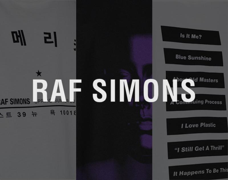 RAF SIMONS / ƥ "Slim fit T-shirt Wording PS"andmore