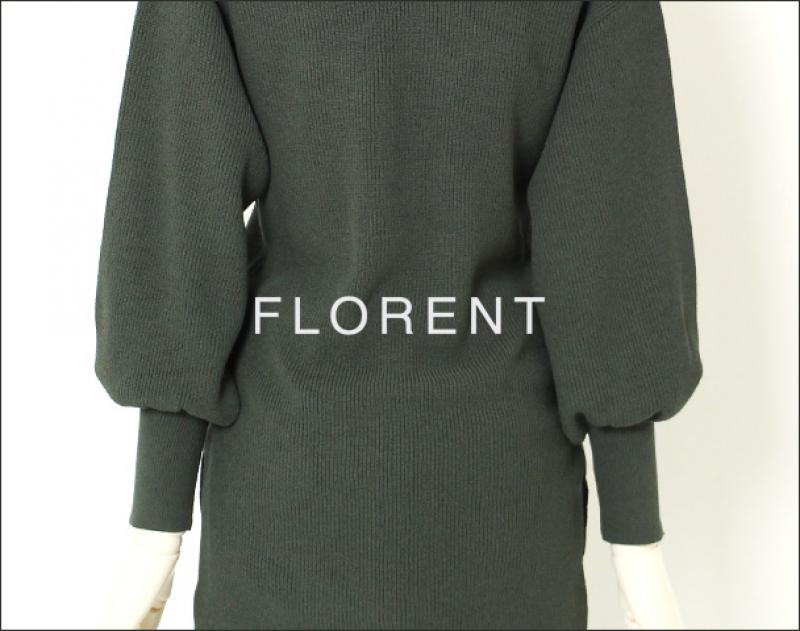 FLORENT   / ƥ "PUFF SLEEVE V-NECK KNIT"