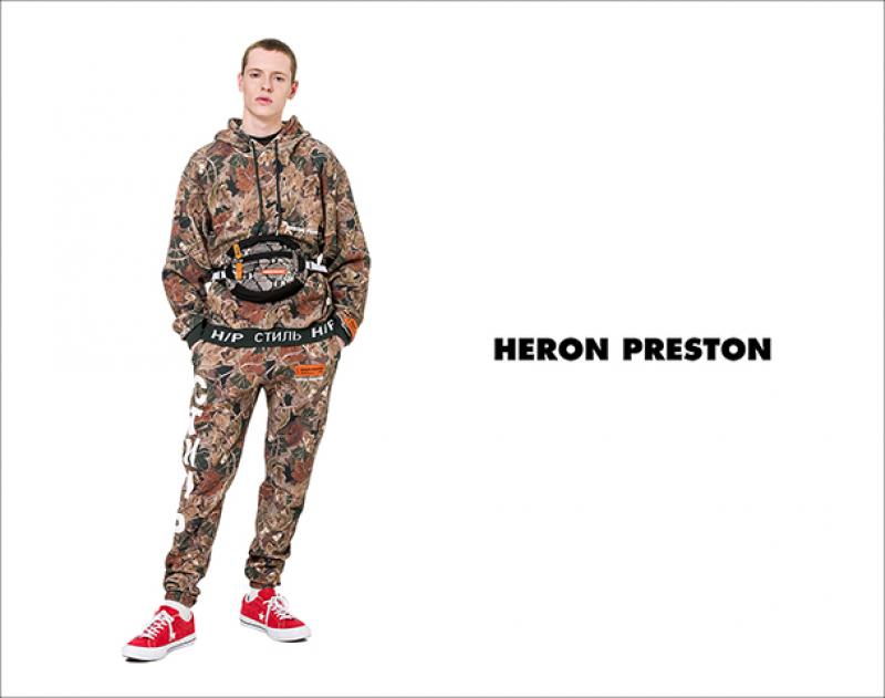 HERON PRESTON / ƥ "CAMO HOODED SWEATSHIRT"andmore