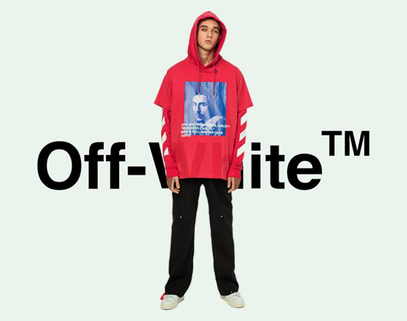 Off-White / ƥ "DIAG BERNINT L/S TEE W HOODIE"andmore