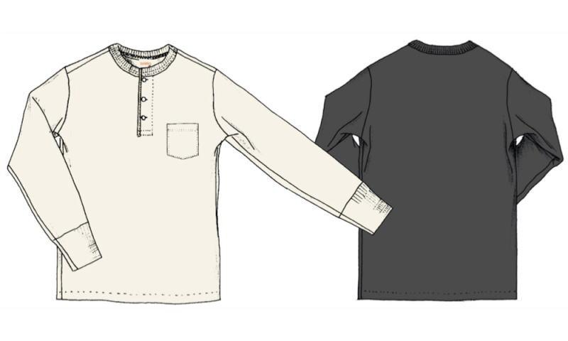 GLAD HAND(åɥϥ)STANDARD HENRY POCKET L/S T-SHIRTS