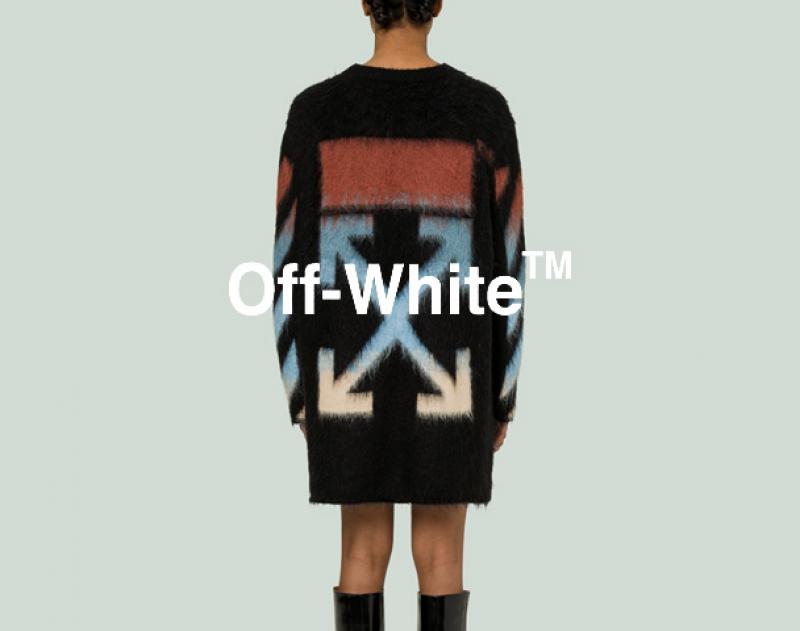 Off-White  / 2018 AW Collection START "DIAG INTARSIA MOHAIR CREW" and more