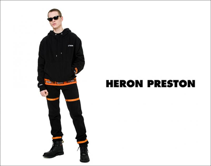 "HERON PRESTON" ƥ "HANDLE RIB HOODEDSWEAT SHIRT"andmore