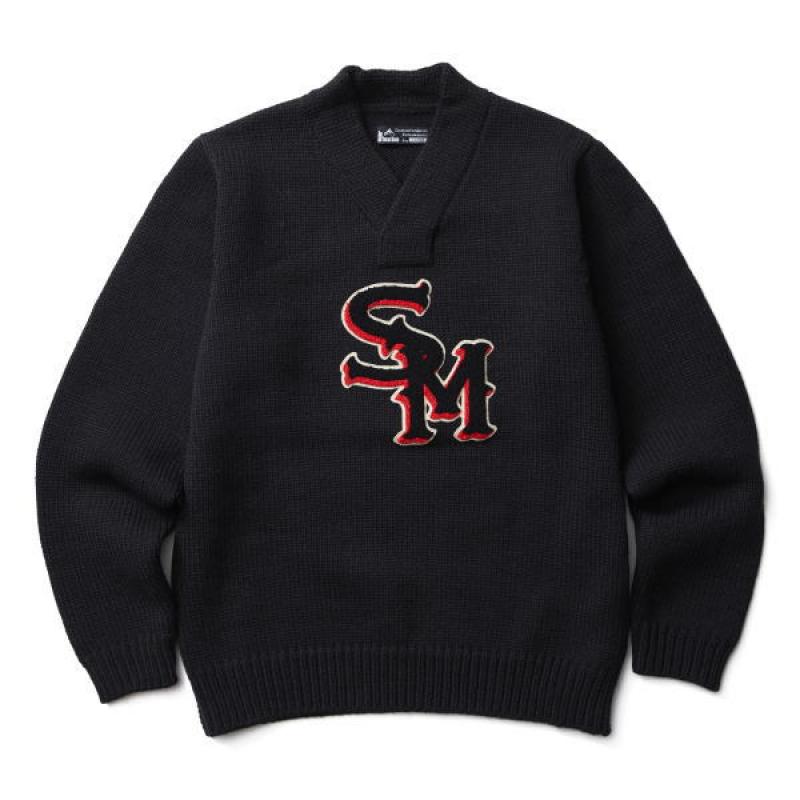 SOFTMACHINE(եȥޥ)SM LETTERED SWEATER