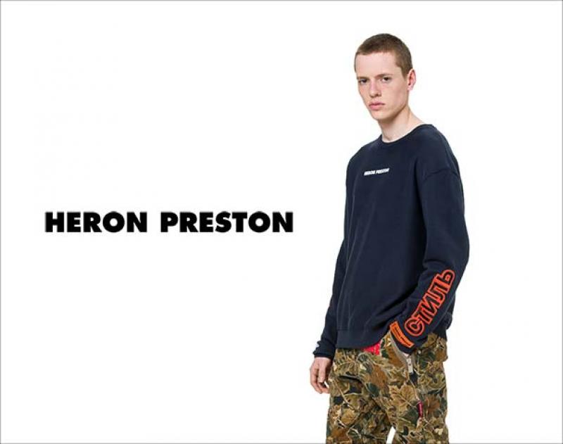 HERON PRESTON / ƥ "STAIN CTNMB CREW SWEATSHIRT"