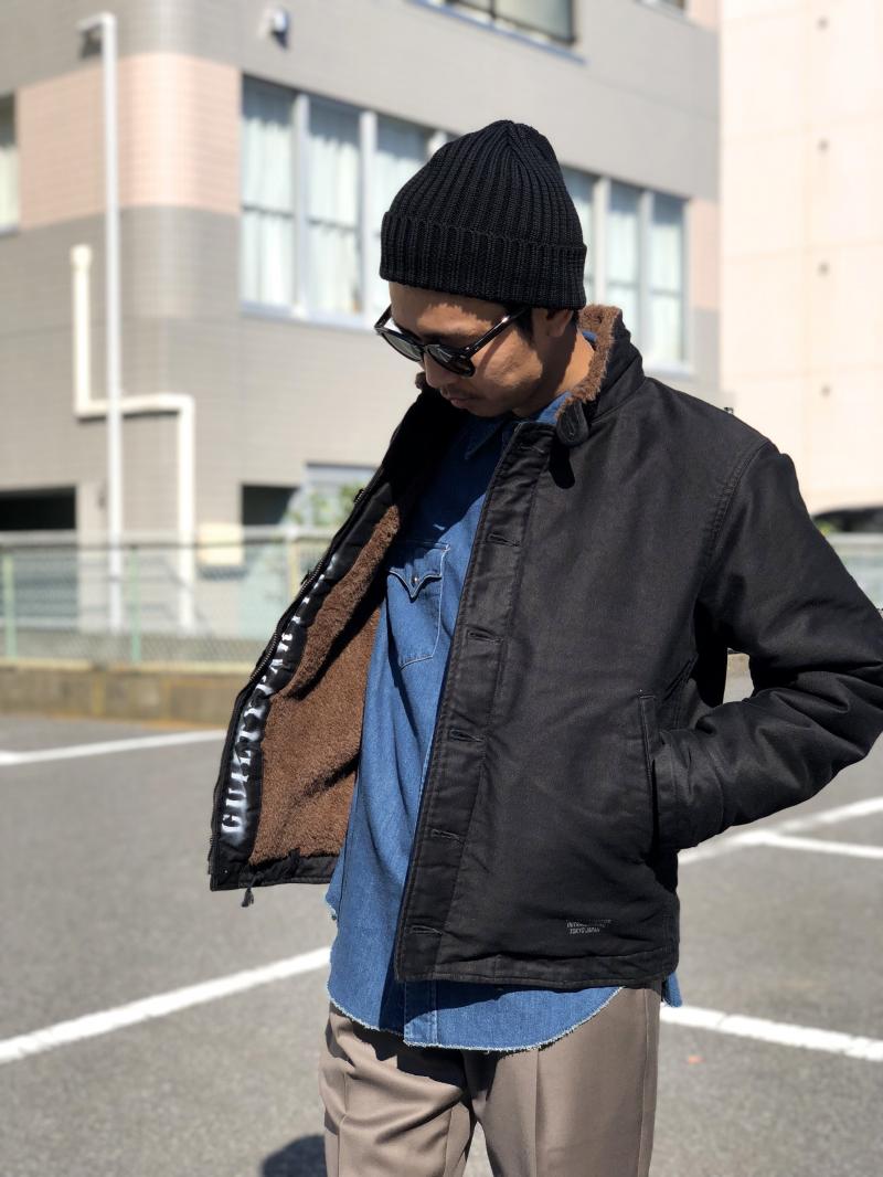 WACKO MARIA - ALPACA N-1 DECK JACKET.