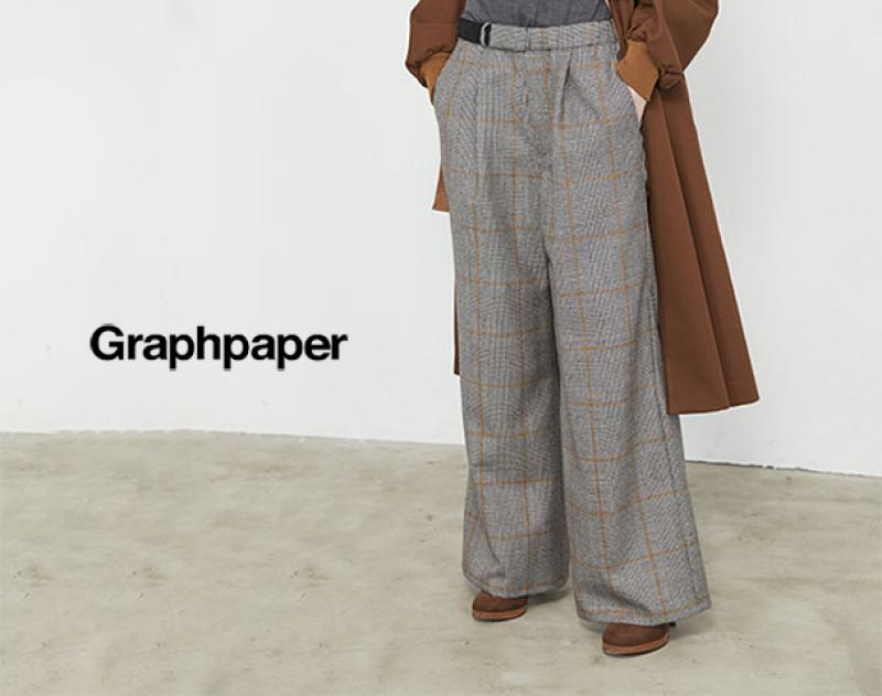 Graphpaper / ƥ "Glencheck Wool Wide Cook Pants"andmore